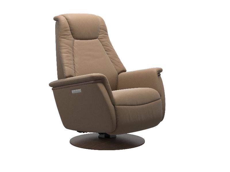Stressless Max (M) Power with Moon Wood Base 