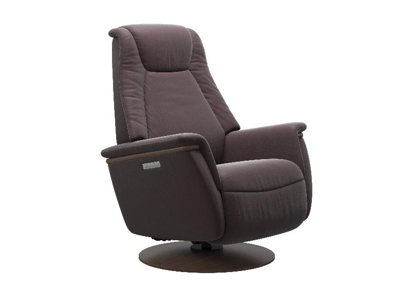 Stressless Max (M) Power with Moon Wood Base 