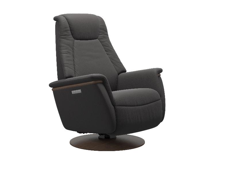 Stressless Max (M) Power with Moon Wood Base 