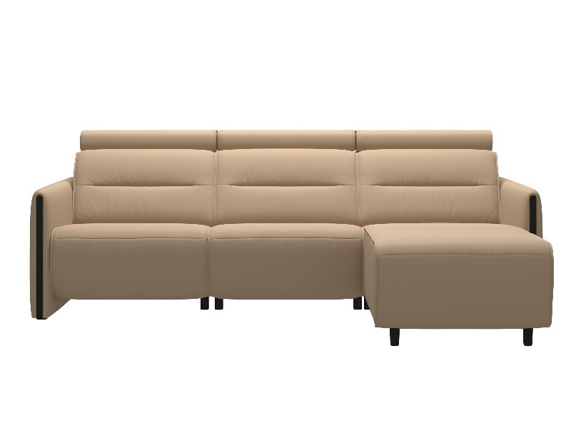 Stressless Emily Wood 2 seater Power left with Long Seat 