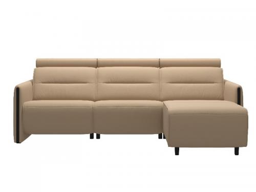 Stressless Emily Wood 2 seater Power left with Long Seat 