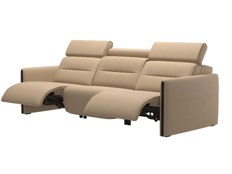 Stressless Emily Wood 3 seater with 2 Power PDP 