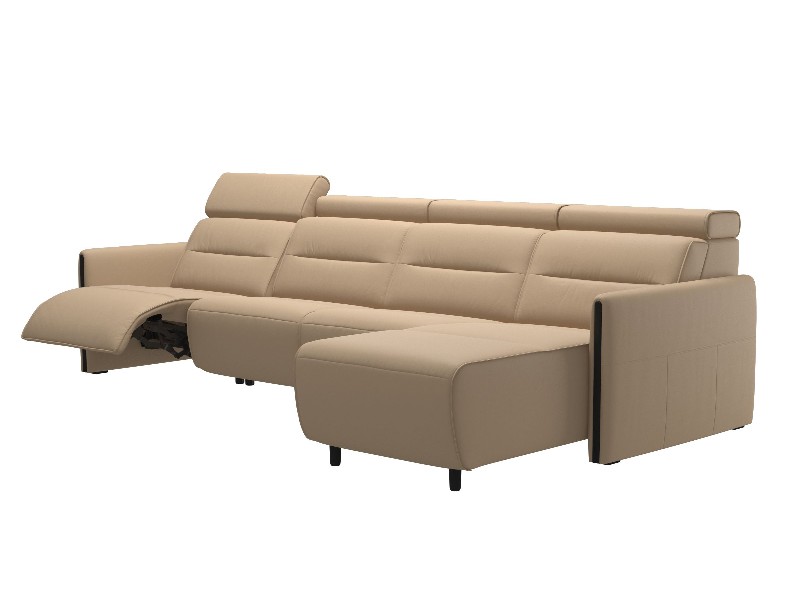 Stressless Emily Wood 3 seater Power left with Long Seat (M) 