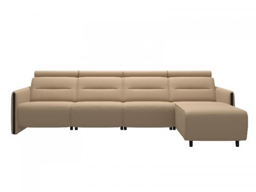 Stressless Emily Wood 3 seater Power left with Long Seat (M) 