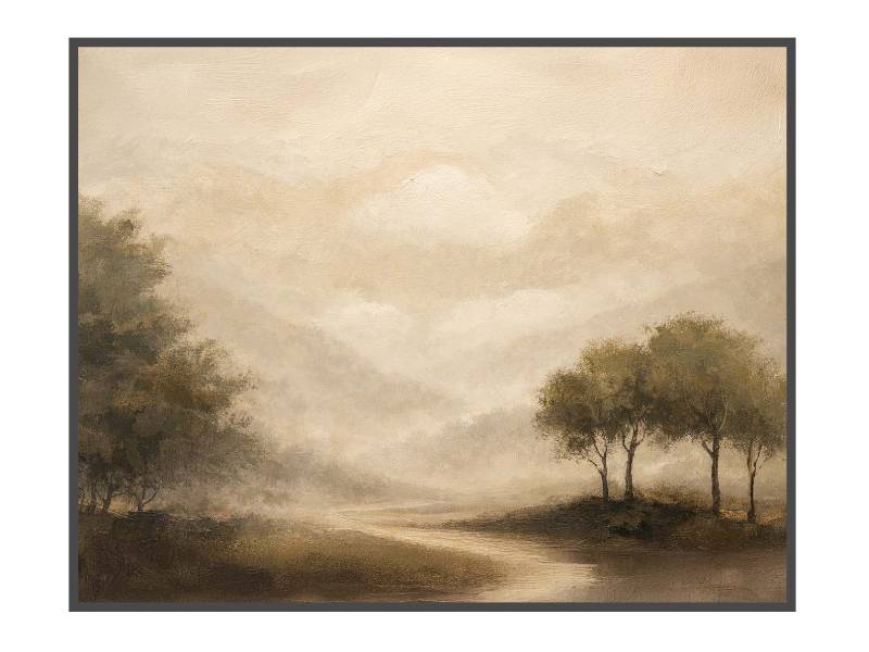 Studio B Originals Serene Atmospheric Landscape Wall Art - VALLEYMIST