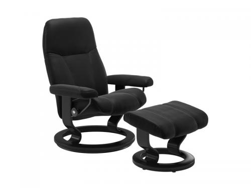 Stressless Consul (M) Classic Chair with Footstool
