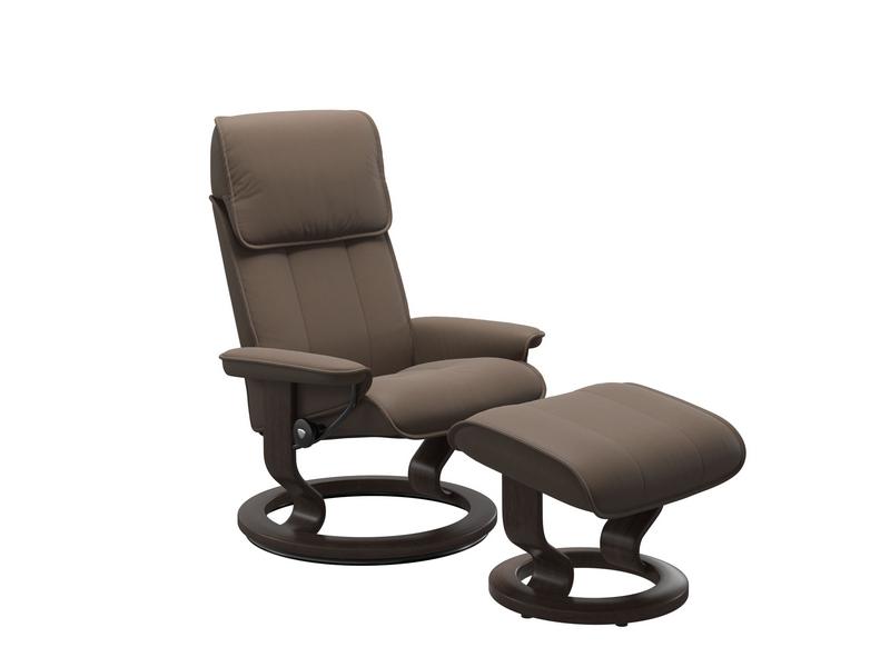 Stressless Admiral (M) Classic Chair with Footstool 
