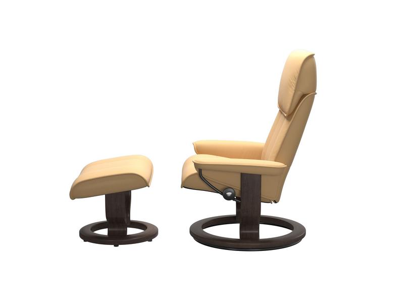Stressless Admiral (M) Classic Chair with Footstool 