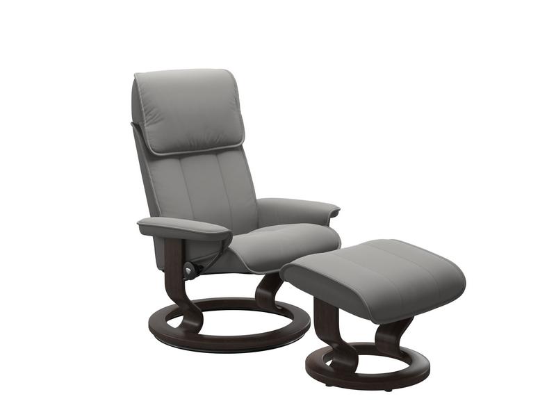 Stressless Admiral (M) Classic Chair with Footstool 