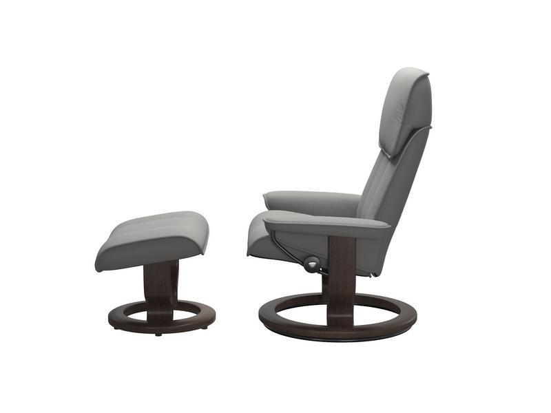 Stressless Admiral (M) Classic Chair with Footstool 
