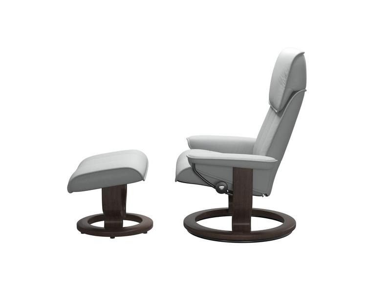Stressless Admiral (M) Classic Chair with Footstool 
