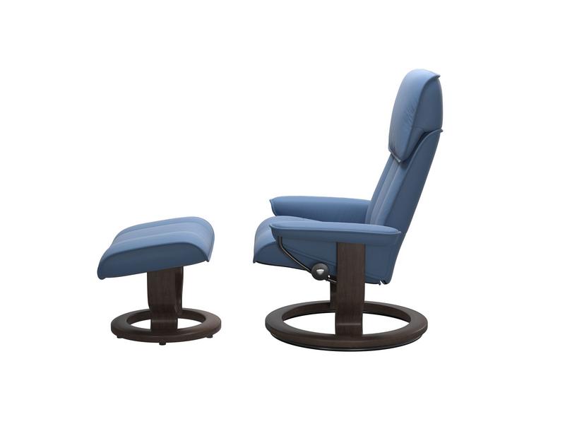 Stressless Admiral (M) Classic Chair with Footstool 