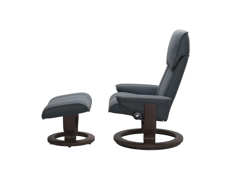 Stressless Admiral (M) Classic Chair with Footstool 