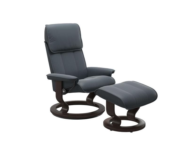 Stressless Admiral (M) Classic Chair with Footstool 