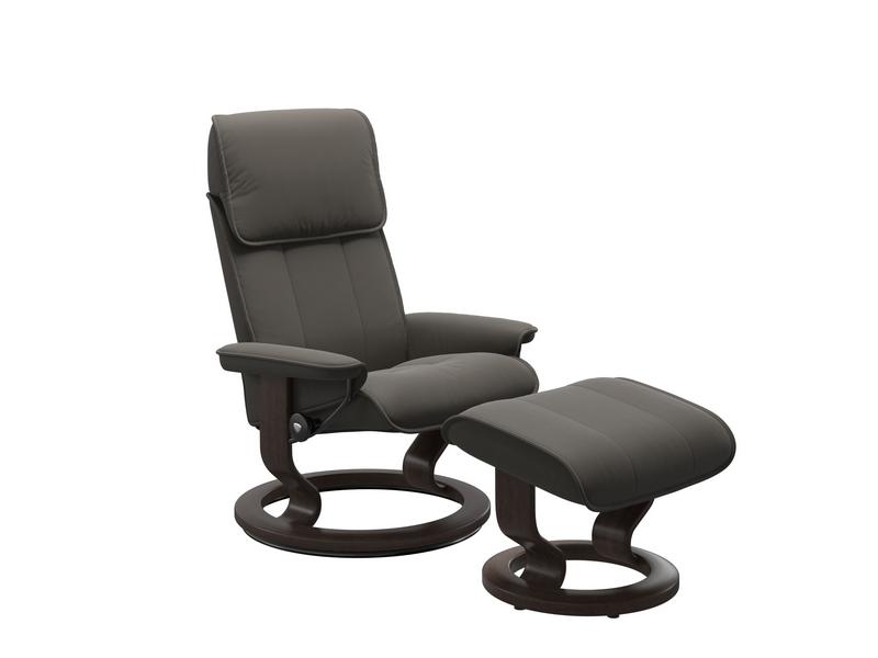 Stressless Admiral (M) Classic Chair with Footstool 