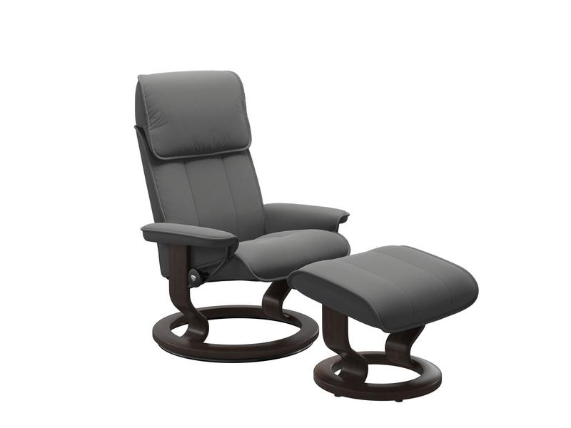 Stressless Admiral (M) Classic Chair with Footstool 