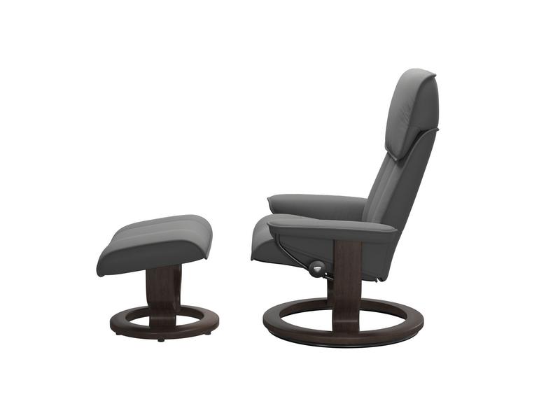 Stressless Admiral (M) Classic Chair with Footstool 