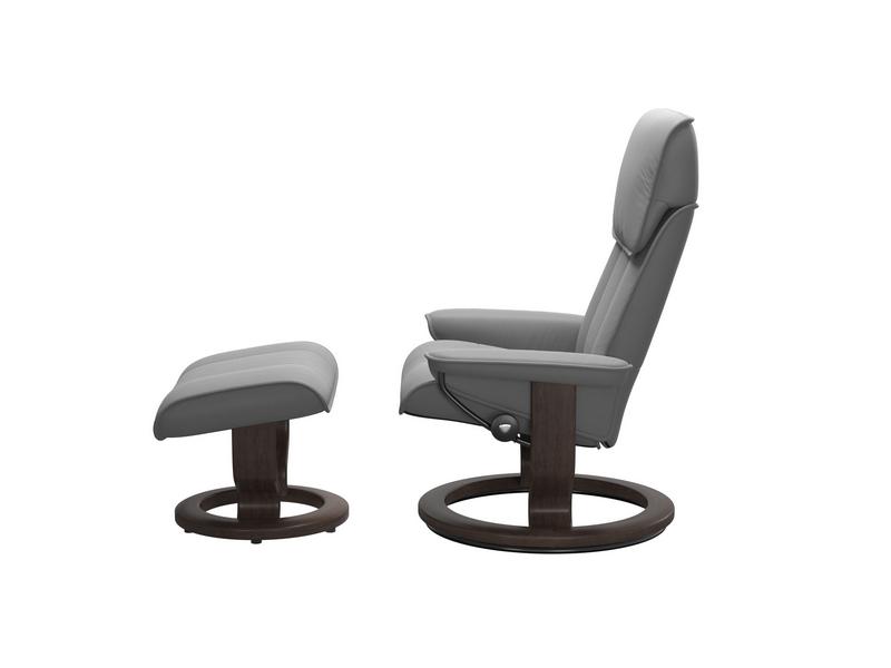Stressless Admiral (M) Classic Chair with Footstool 