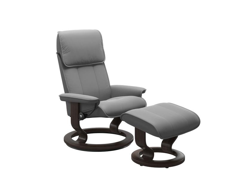 Stressless Admiral (M) Classic Chair with Footstool 