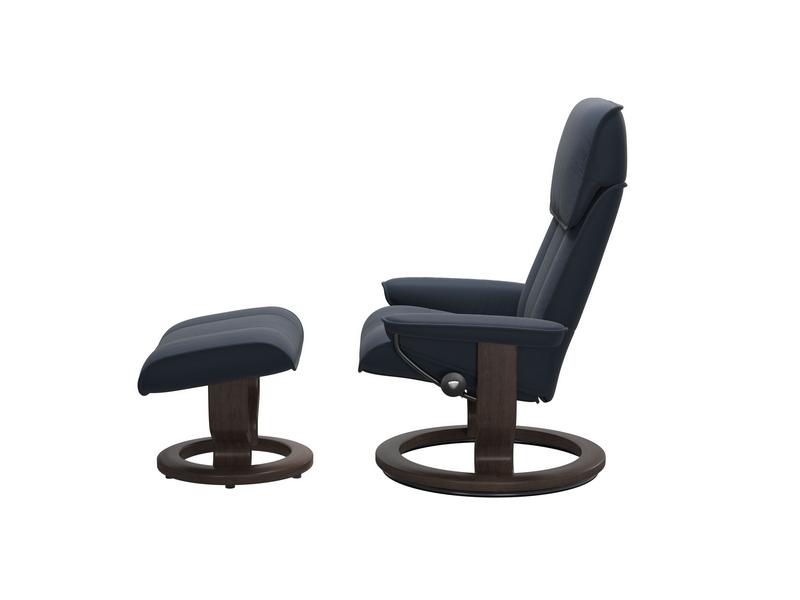 Stressless Admiral (M) Classic Chair with Footstool 