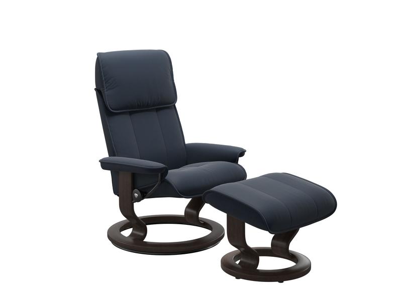 Stressless Admiral (M) Classic Chair with Footstool 