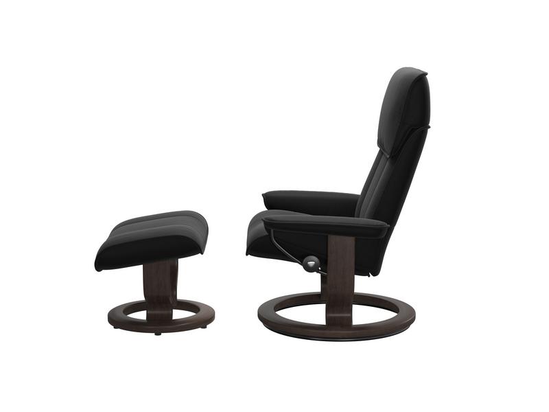 Stressless Admiral (M) Classic Chair with Footstool 