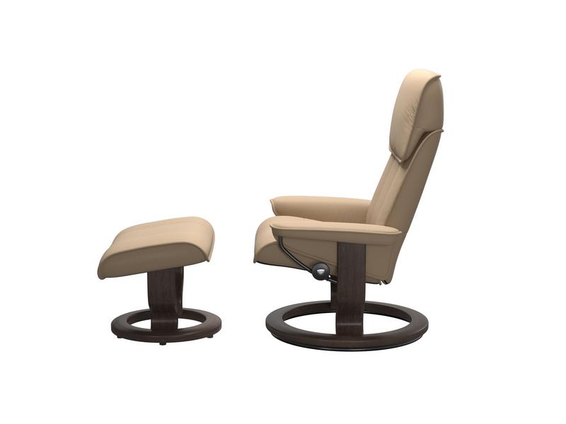 Stressless Admiral (M) Classic Chair with Footstool 