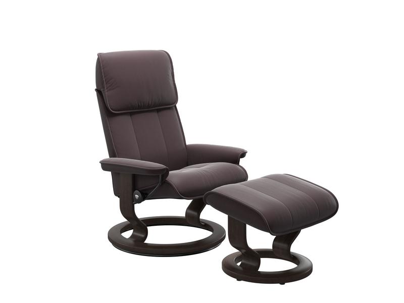 Stressless Admiral (M) Classic Chair with Footstool 