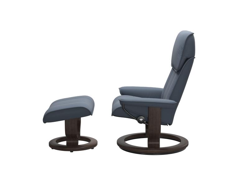 Stressless Admiral (M) Classic Chair with Footstool 