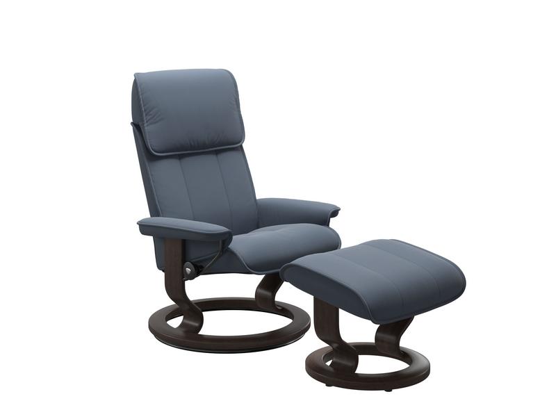 Stressless Admiral (M) Classic Chair with Footstool 