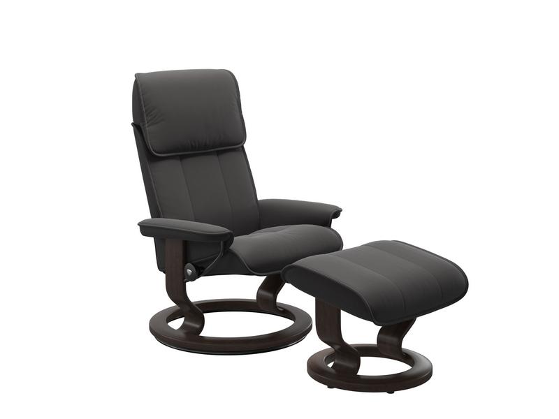 Stressless Admiral (M) Classic Chair with Footstool 