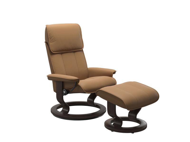 Stressless Admiral (M) Classic Chair with Footstool 