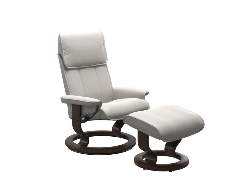 Stressless Admiral (M) Classic Chair with Footstool 