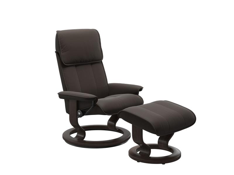 Stressless Admiral (M) Classic Chair with Footstool 