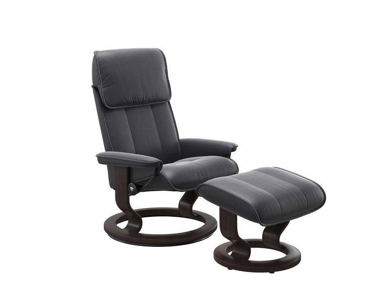 Stressless Admiral (M) Classic Chair with Footstool 