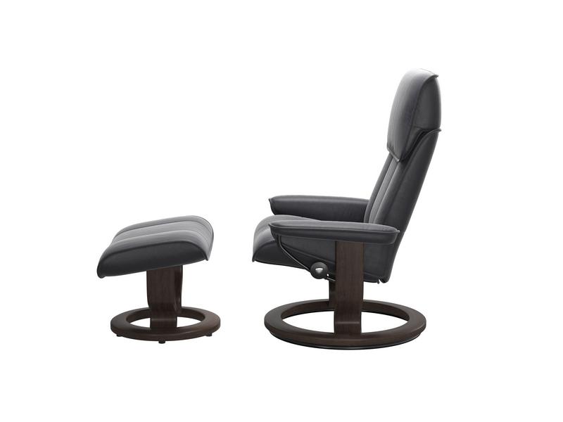Stressless Admiral (M) Classic Chair with Footstool 