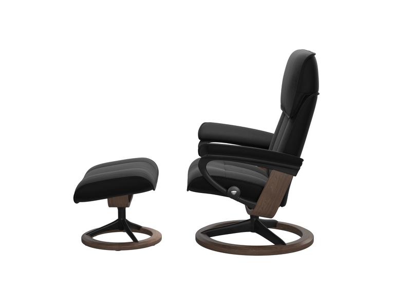 Stressless Admiral (M) Signature Chair with Footstool 