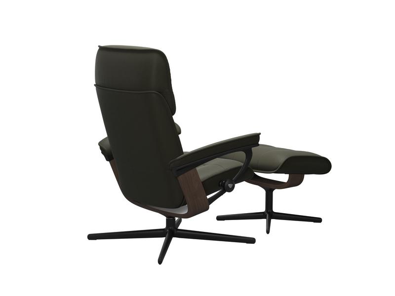 Stressless Admiral (M) Cross Chair with Ottoman 