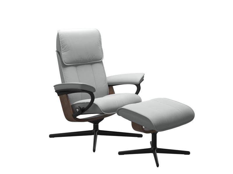 Stressless Admiral (M) Cross Chair with Ottoman 