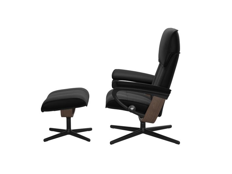 Stressless Admiral (M) Cross Chair with Ottoman 