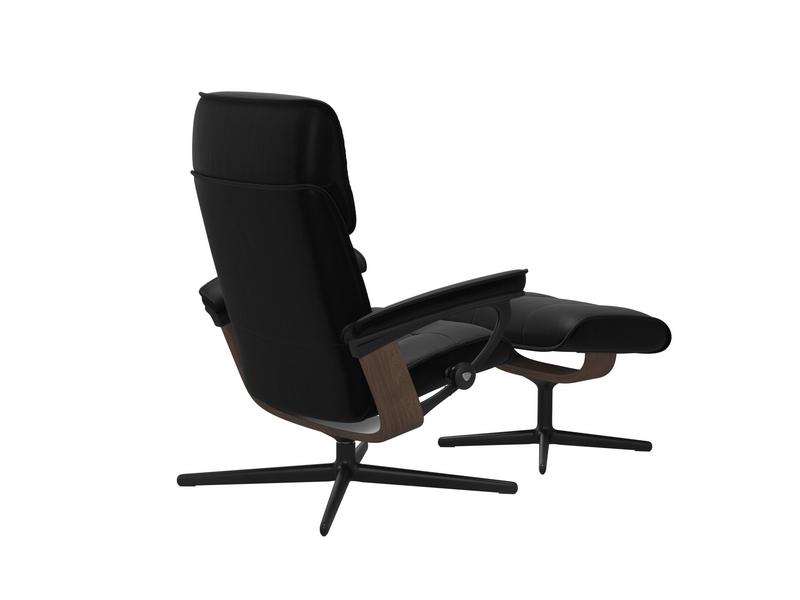 Stressless Admiral (M) Cross Chair with Ottoman 