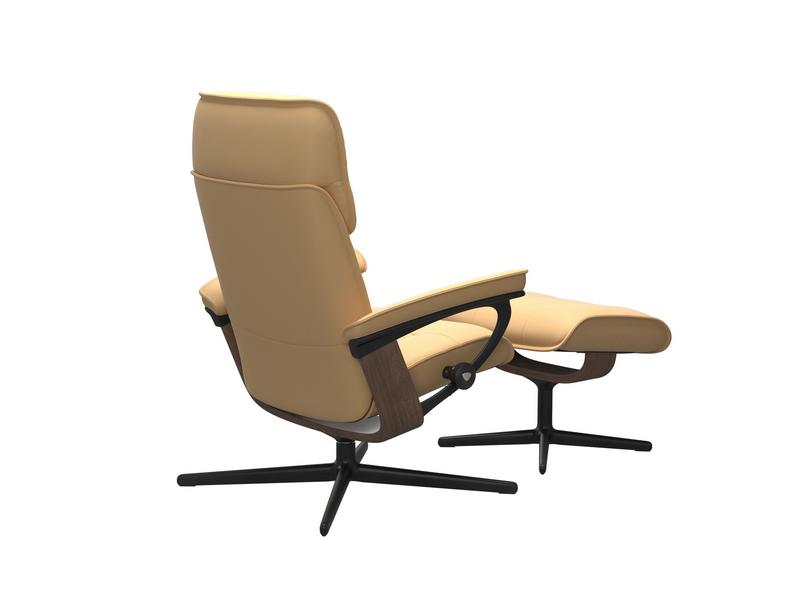Stressless Admiral (M) Cross Chair with Ottoman 