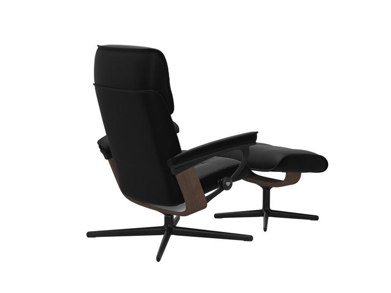 Stressless Admiral (M) Cross Chair with Ottoman 
