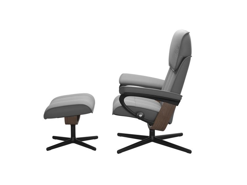 Stressless Admiral (M) Cross Chair with Ottoman 