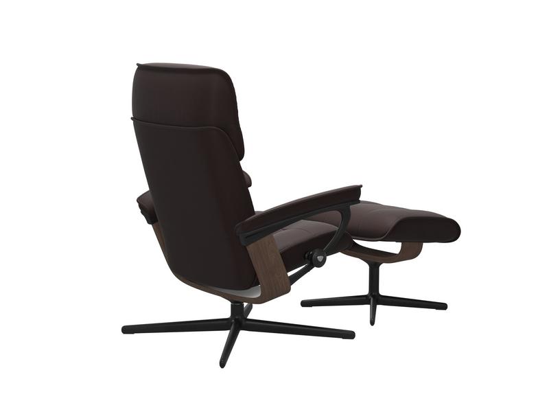 Stressless Admiral (M) Cross Chair with Ottoman 