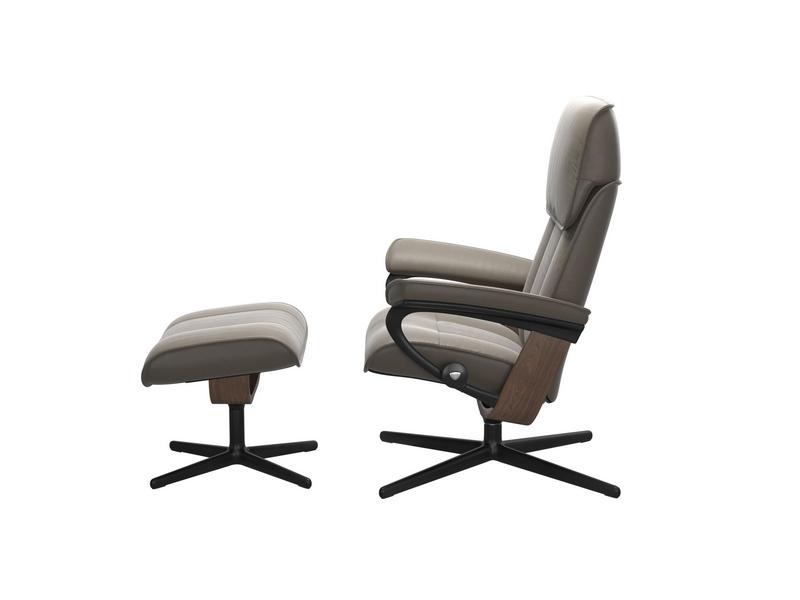 Stressless Admiral (M) Cross Chair with Ottoman 
