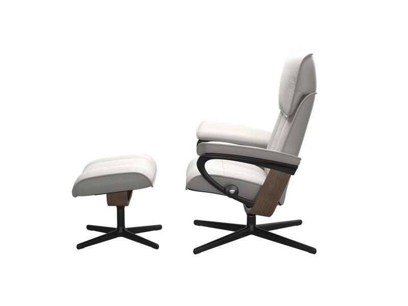 Stressless Admiral (M) Cross Chair with Ottoman 