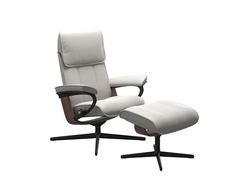 Stressless Admiral (M) Cross Chair with Ottoman 