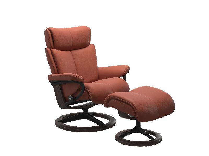 Stressless Magic (M) Signature Chair with Footstool 
