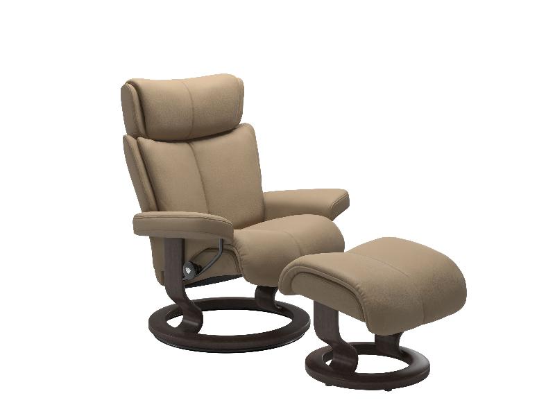 Stressless Magic (M) Classic Chair with Footstool 